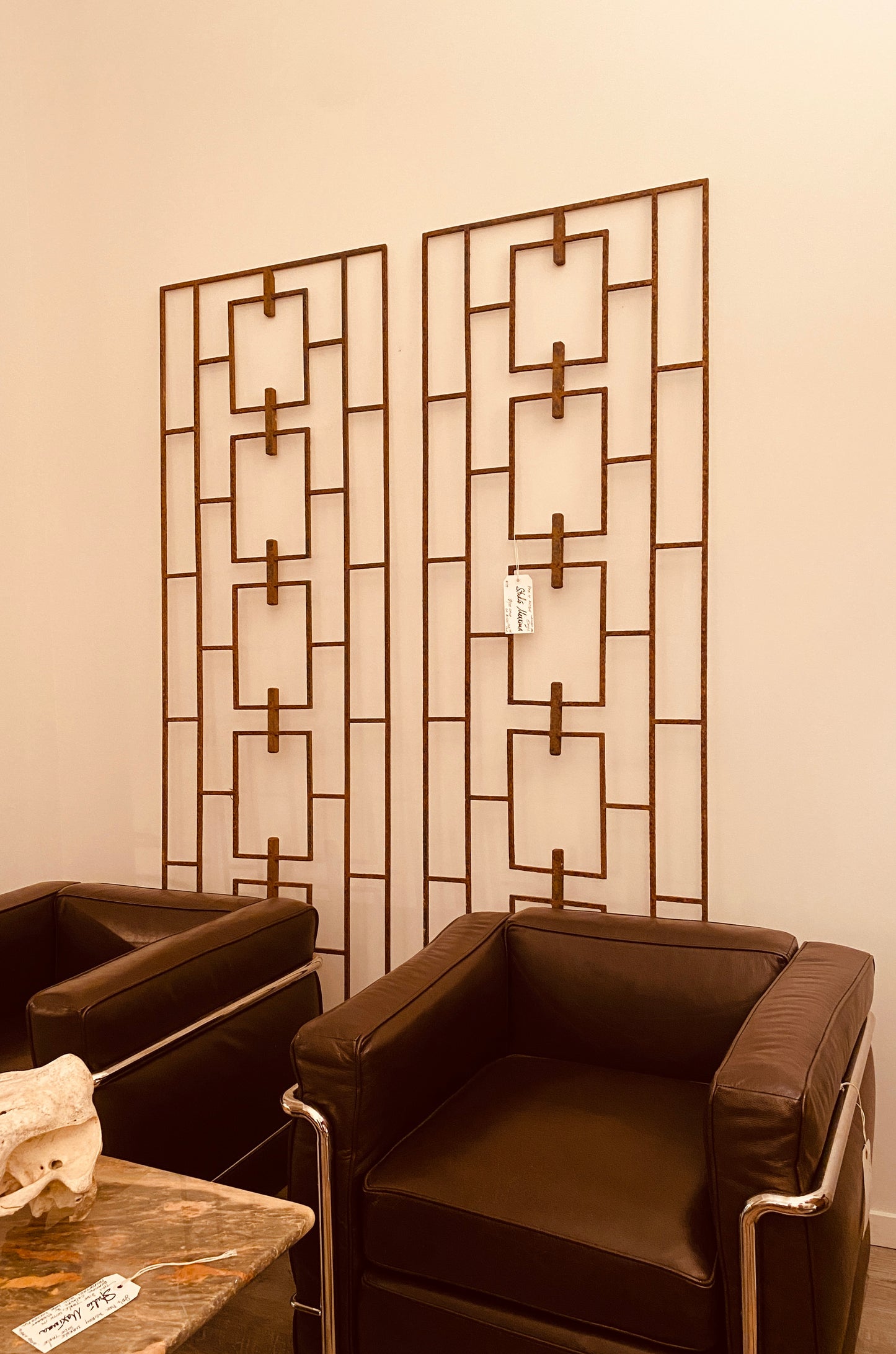 Pair of Mid Century Modern Iron Gates