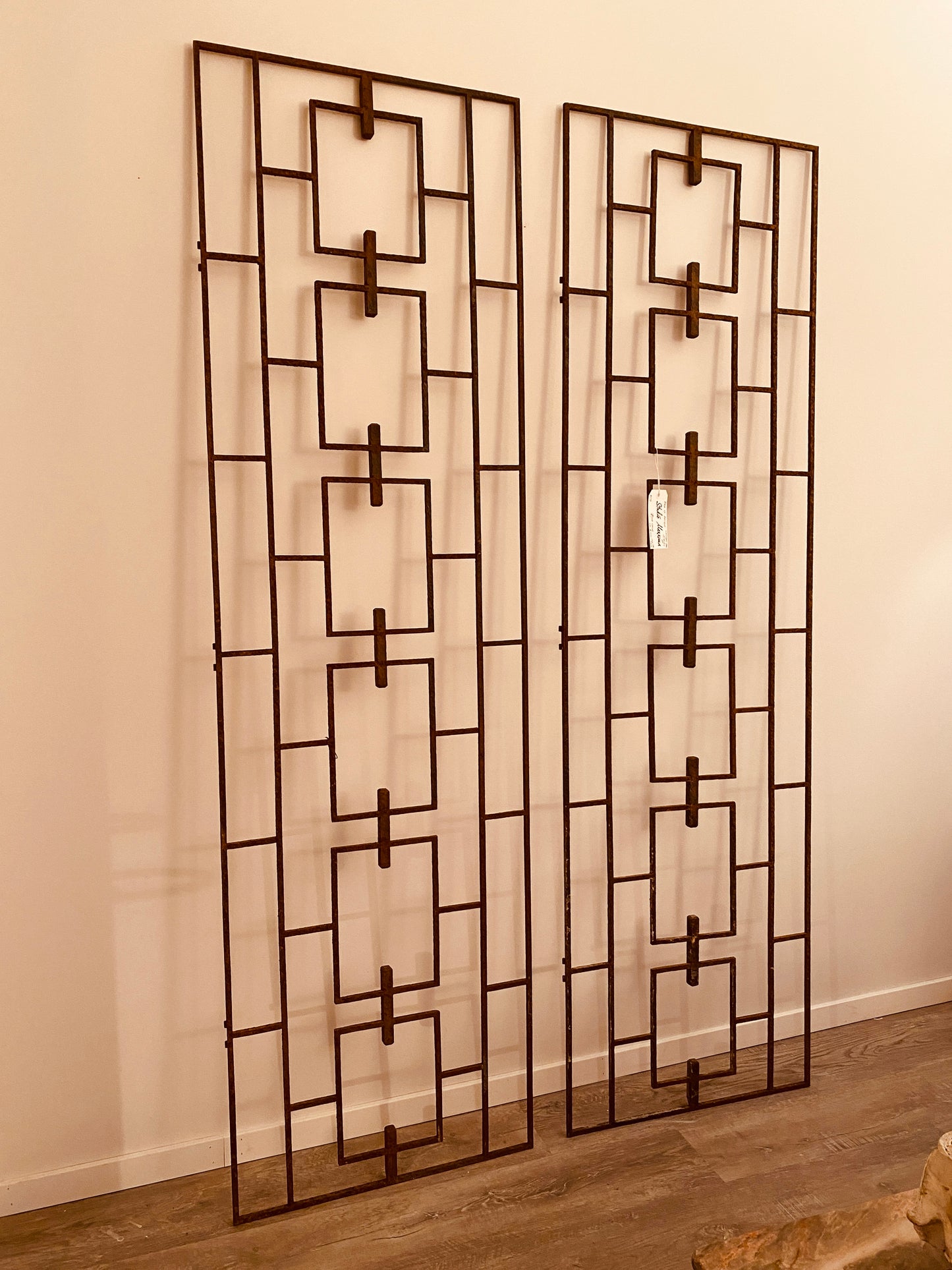 Pair of Mid Century Modern Iron Gates