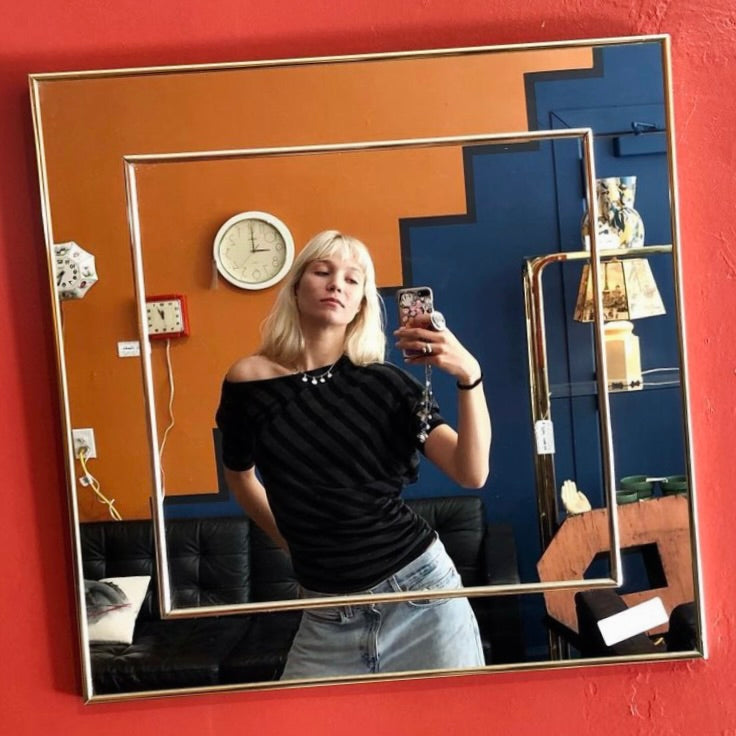 1980s Double Mirror