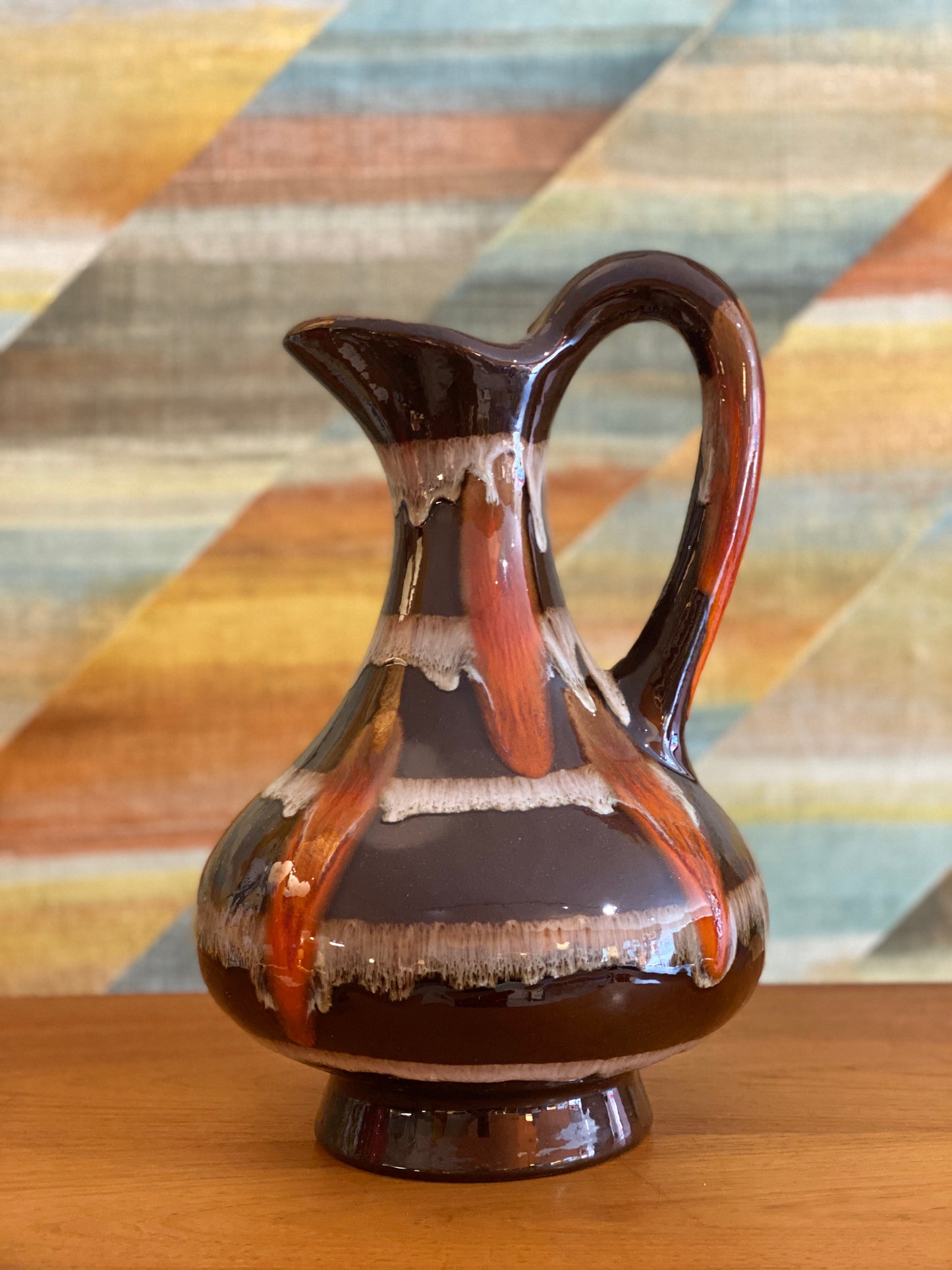 1970s Vintage Maurice Chalvignac Ceramic Pitcher