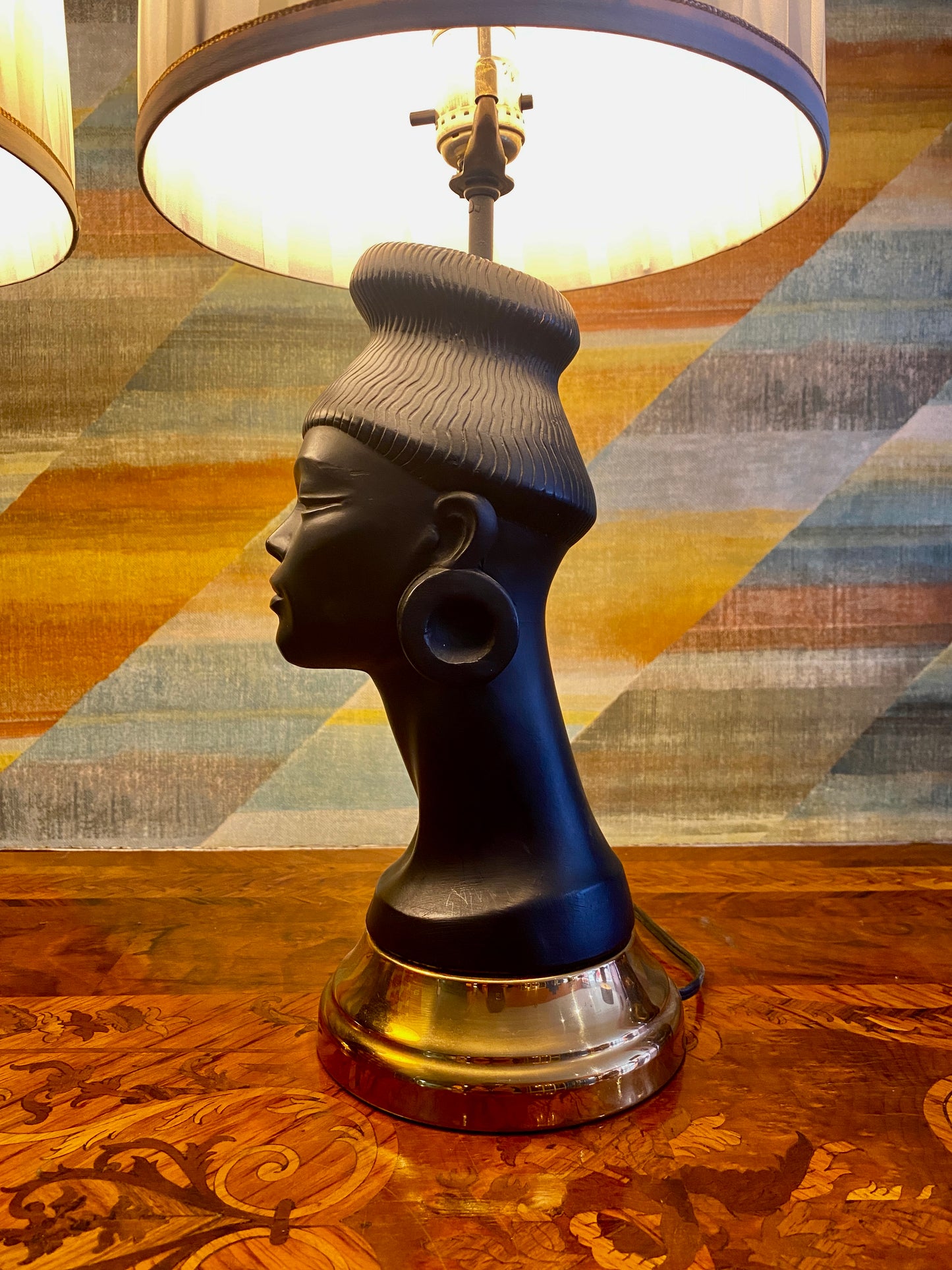 Vintage Pair of Regal Bust Lamps