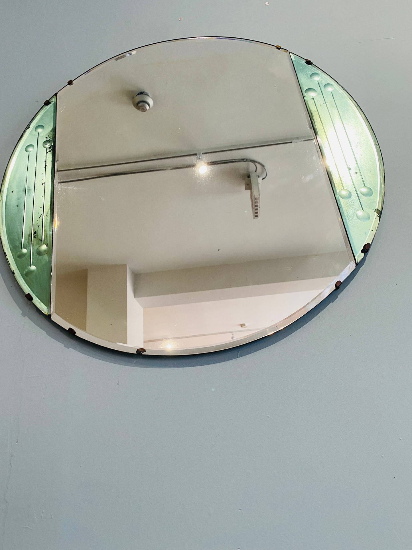Art Deco Round Mirror