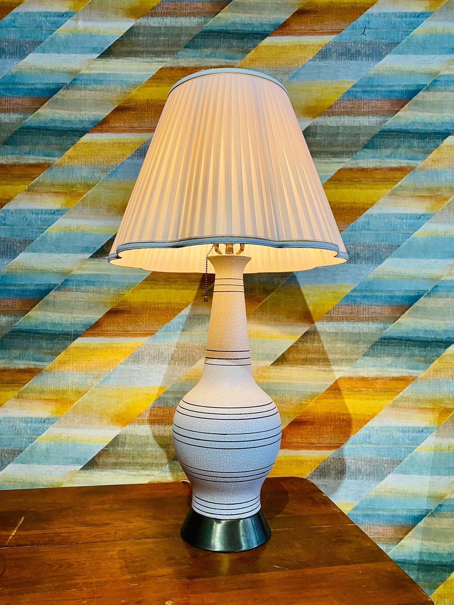 Vintage Ceramic Bone Lamp
