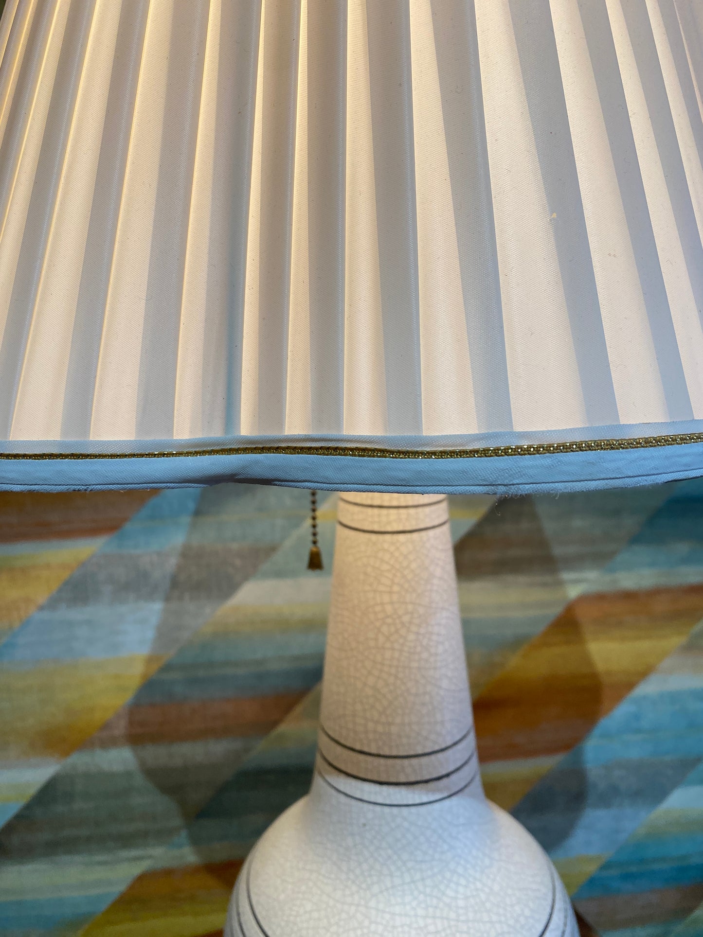 Vintage Ceramic Bone Lamp