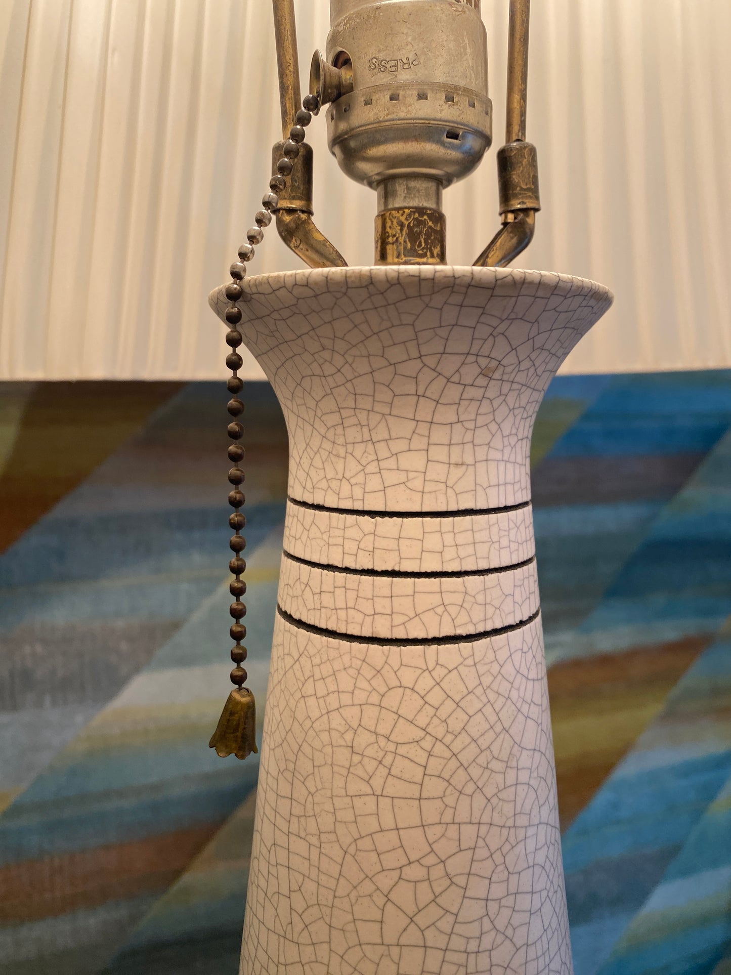 Vintage Ceramic Bone Lamp
