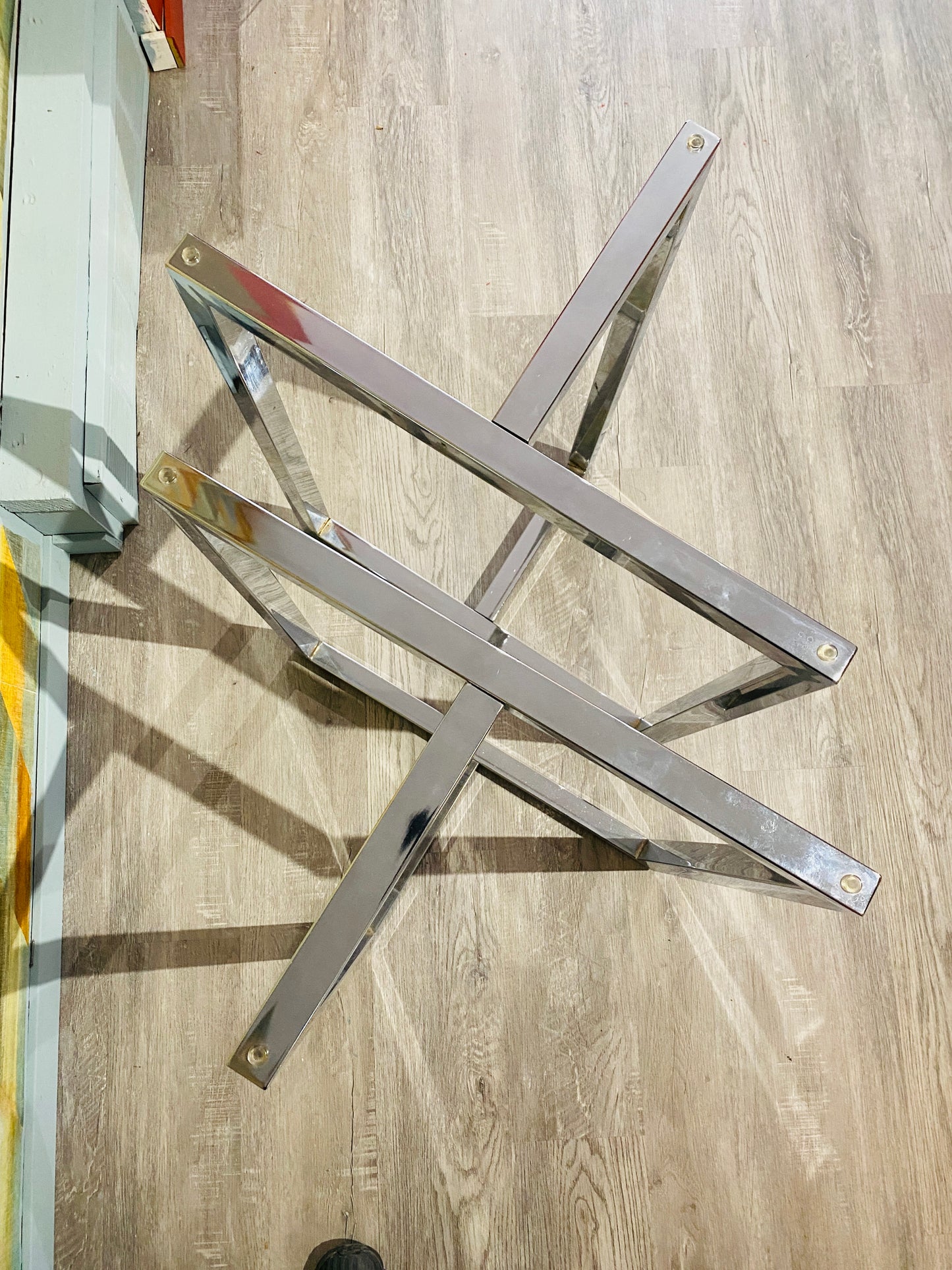 1980s Chrome Table Legs