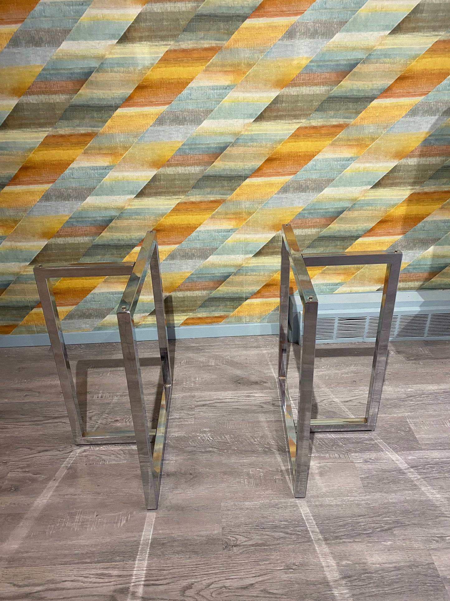 1980s Chrome Table Legs