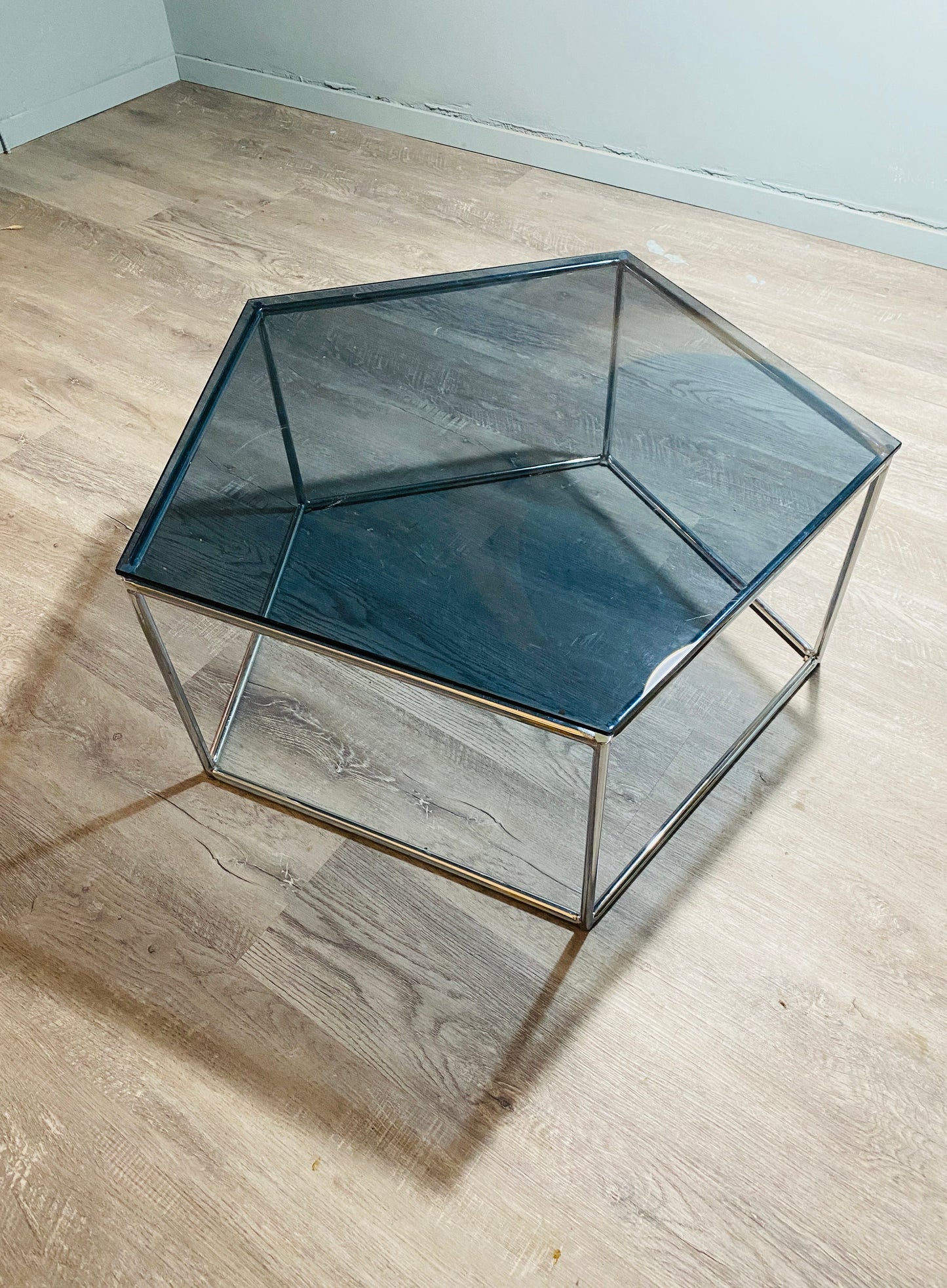 1980s Smoky Glass Coffee Table