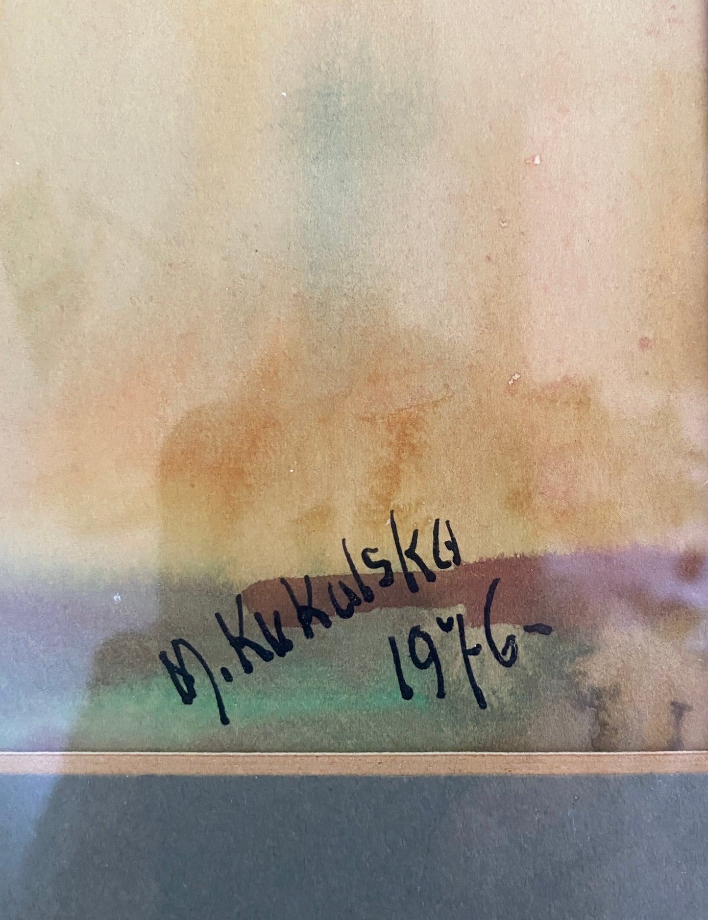 1976 Watercolour Painting Signed & Dated