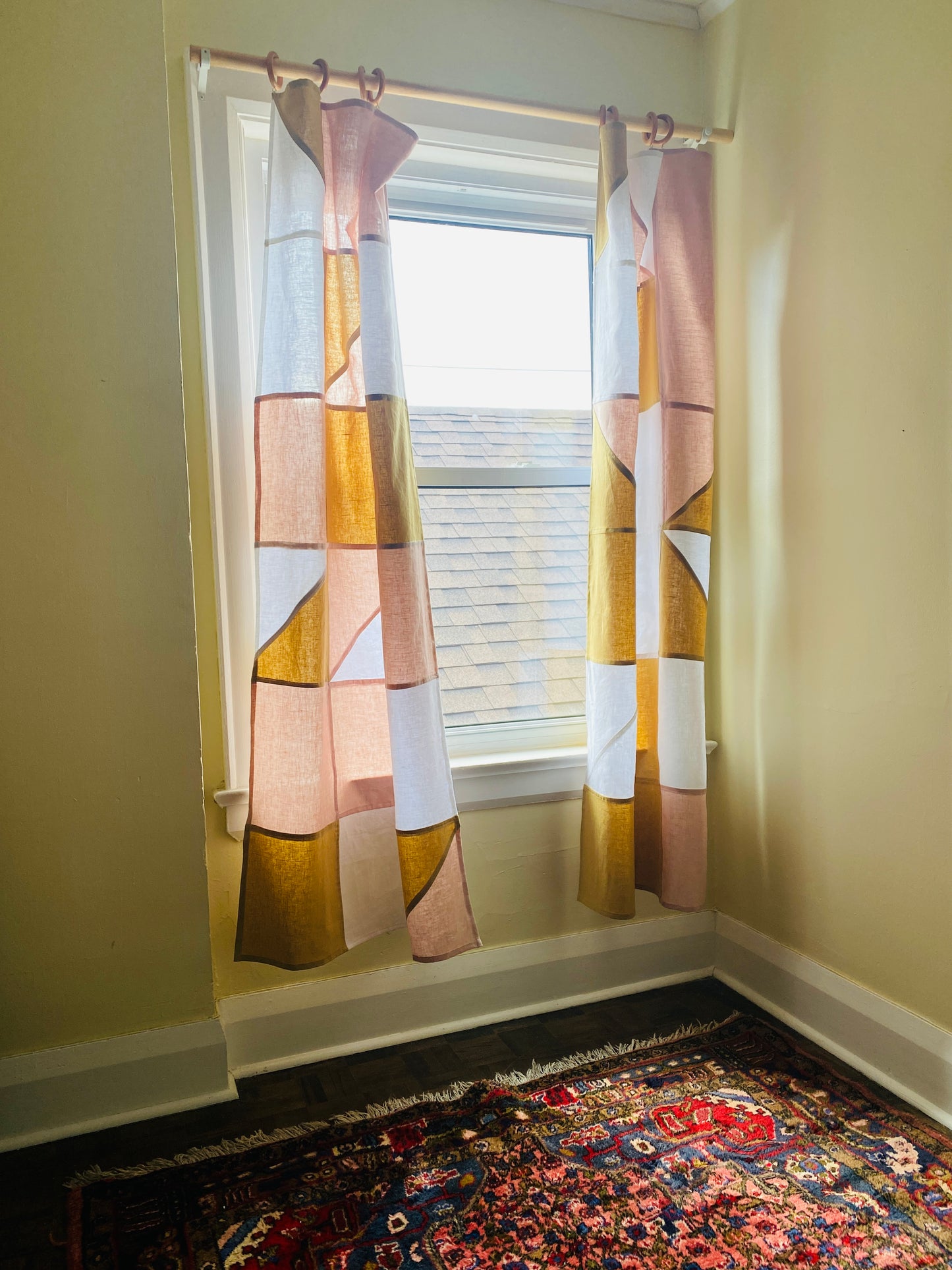 Pieced Linen Curtain "A20"
