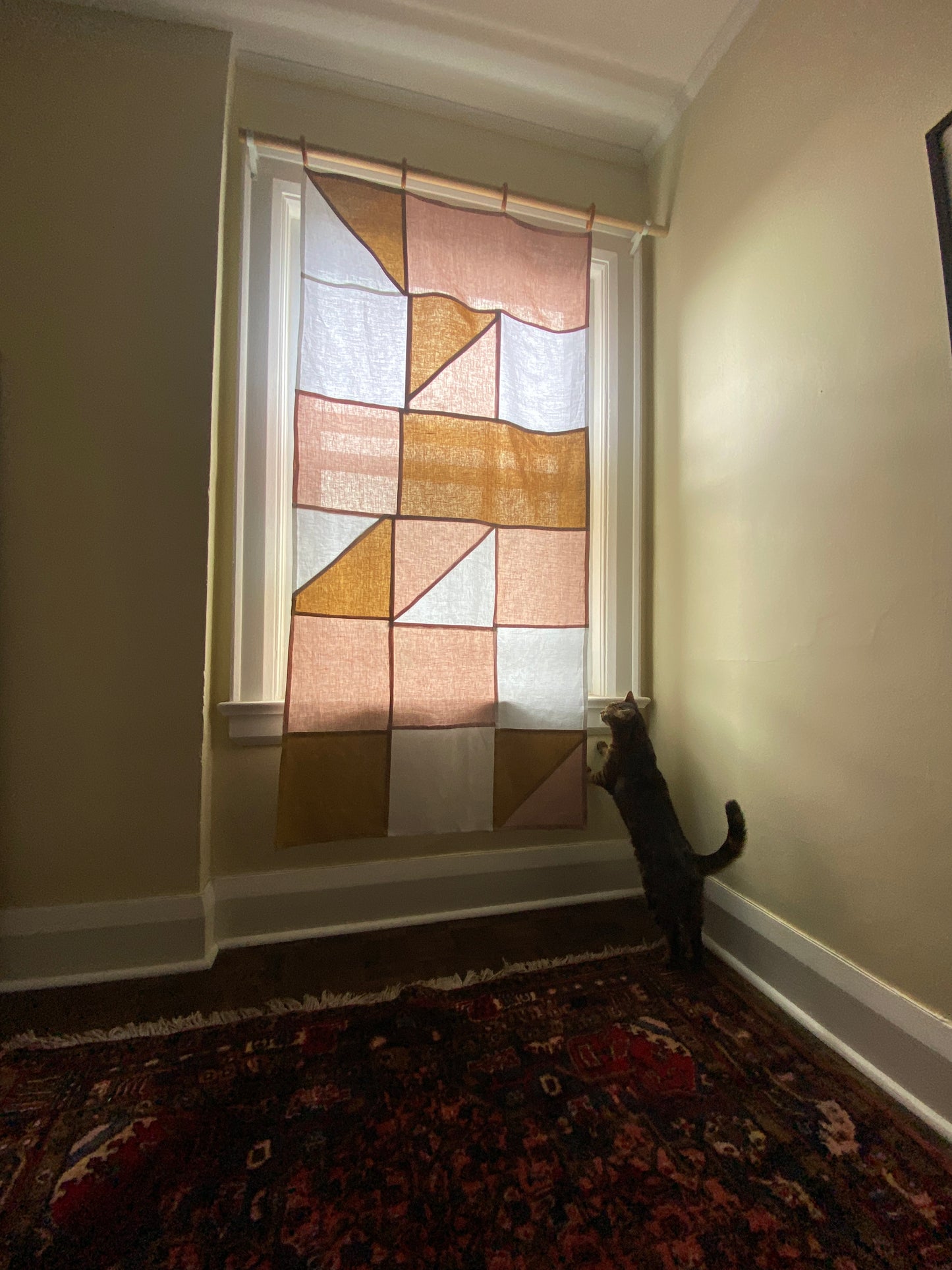 Pieced Linen Curtain "A20"