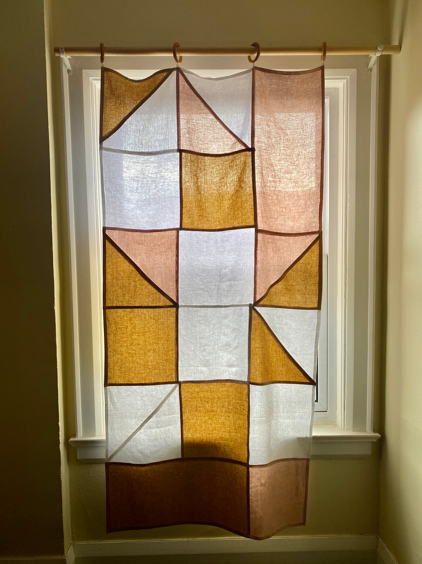 Pieced Linen Curtain "A21"