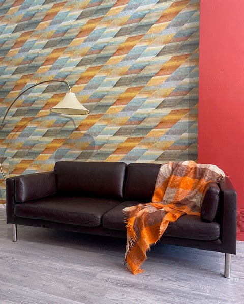 Faux Leather Chocolate Sofa At Studio Maxxima 80s vibes