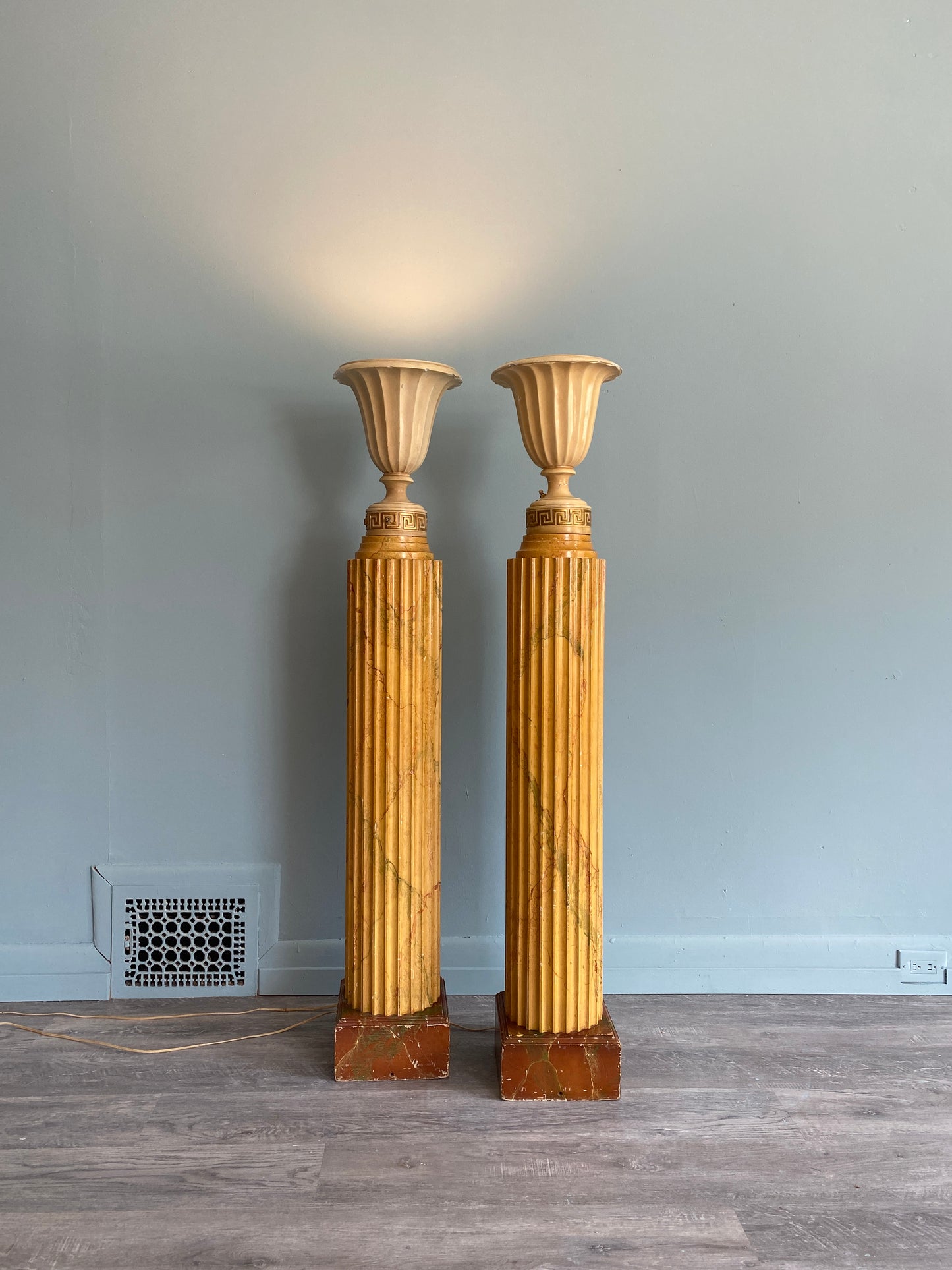 Vintage Pedestal Urn Lamps Shop Online Studio Maxxima - ONE AVAILABLE
