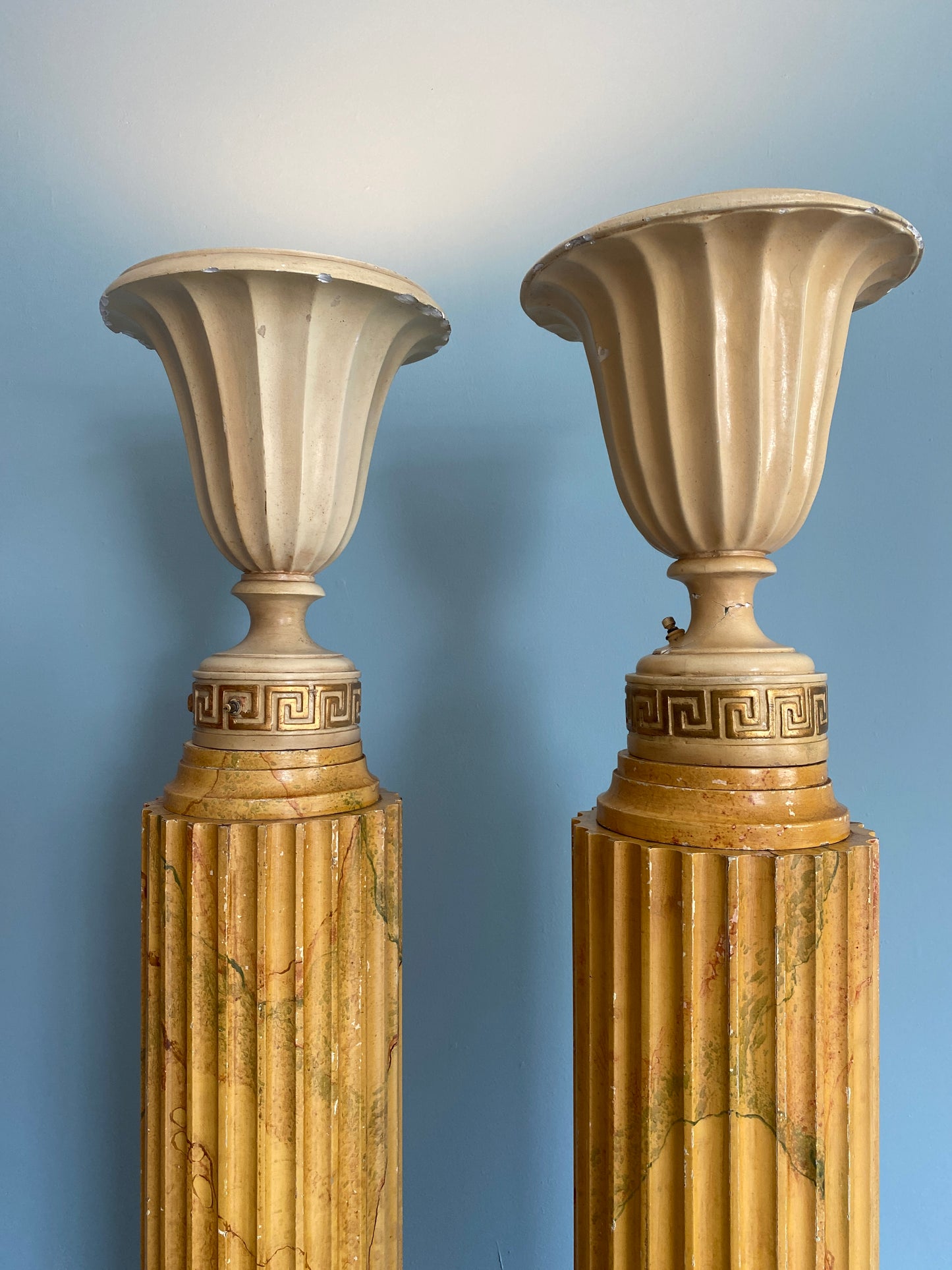Vintage Pedestal Urn Lamps Shop Online Studio Maxxima - ONE AVAILABLE