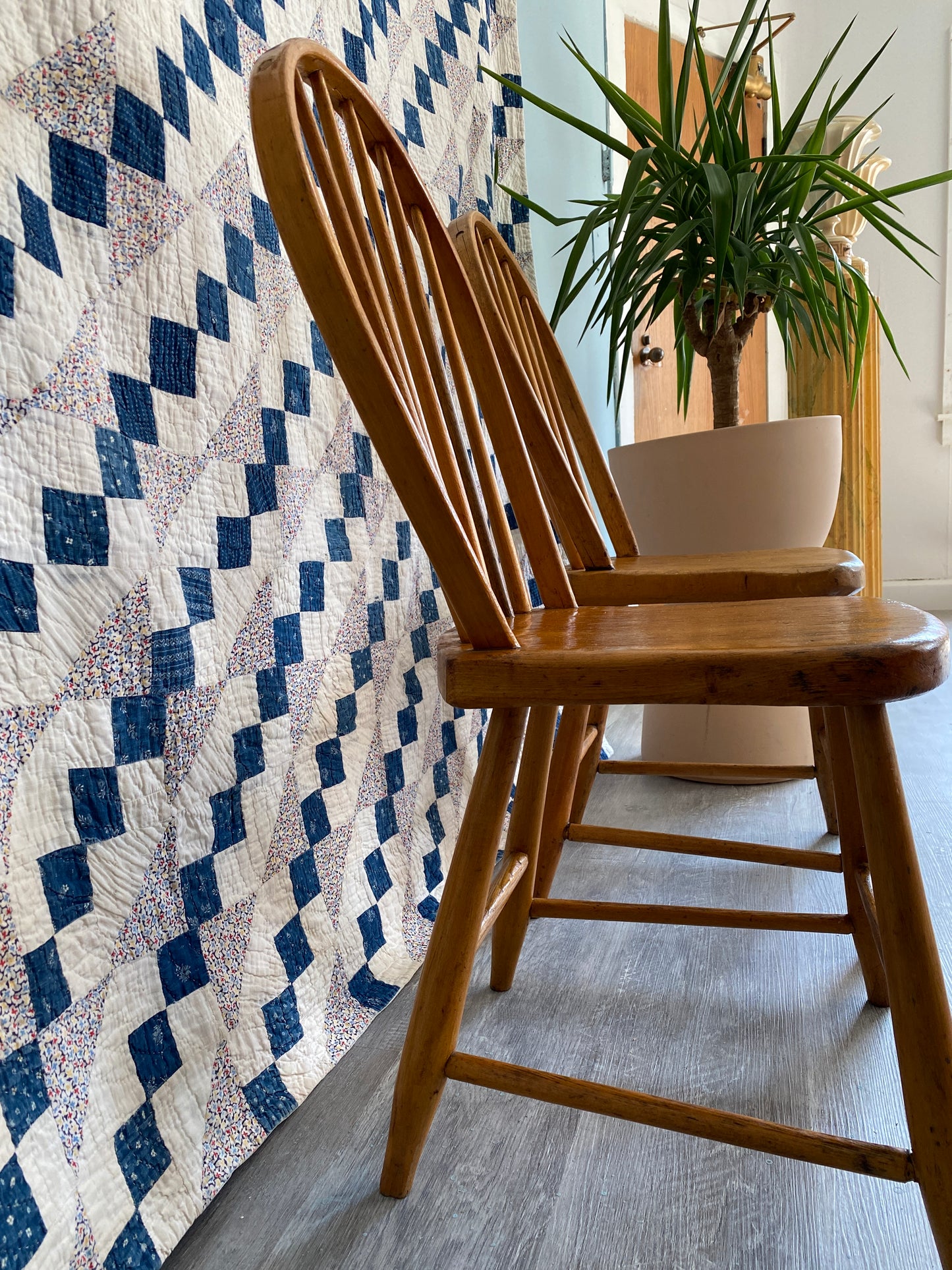 Vintage Blue & White Quilt
