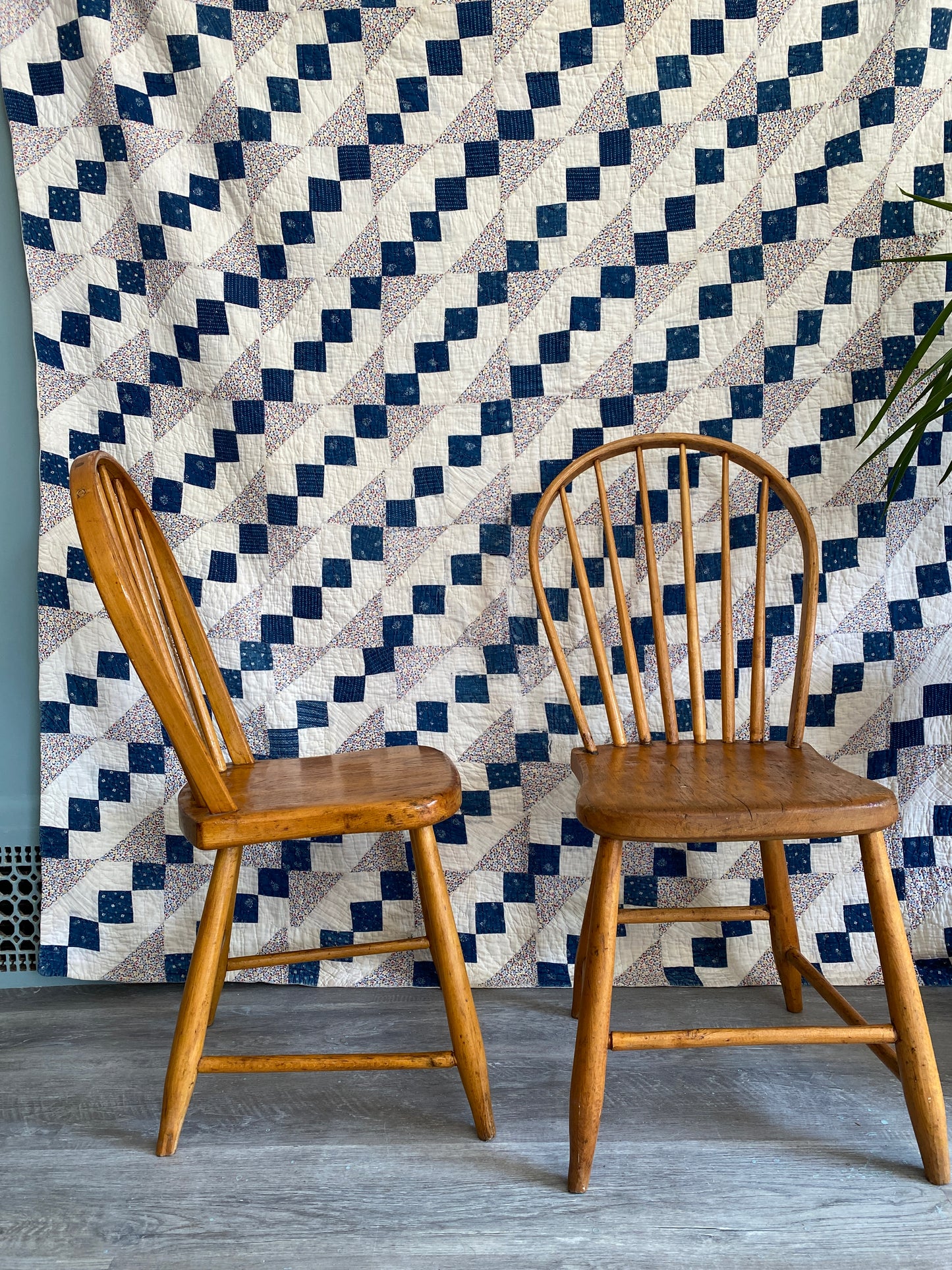 Vintage Blue & White Quilt