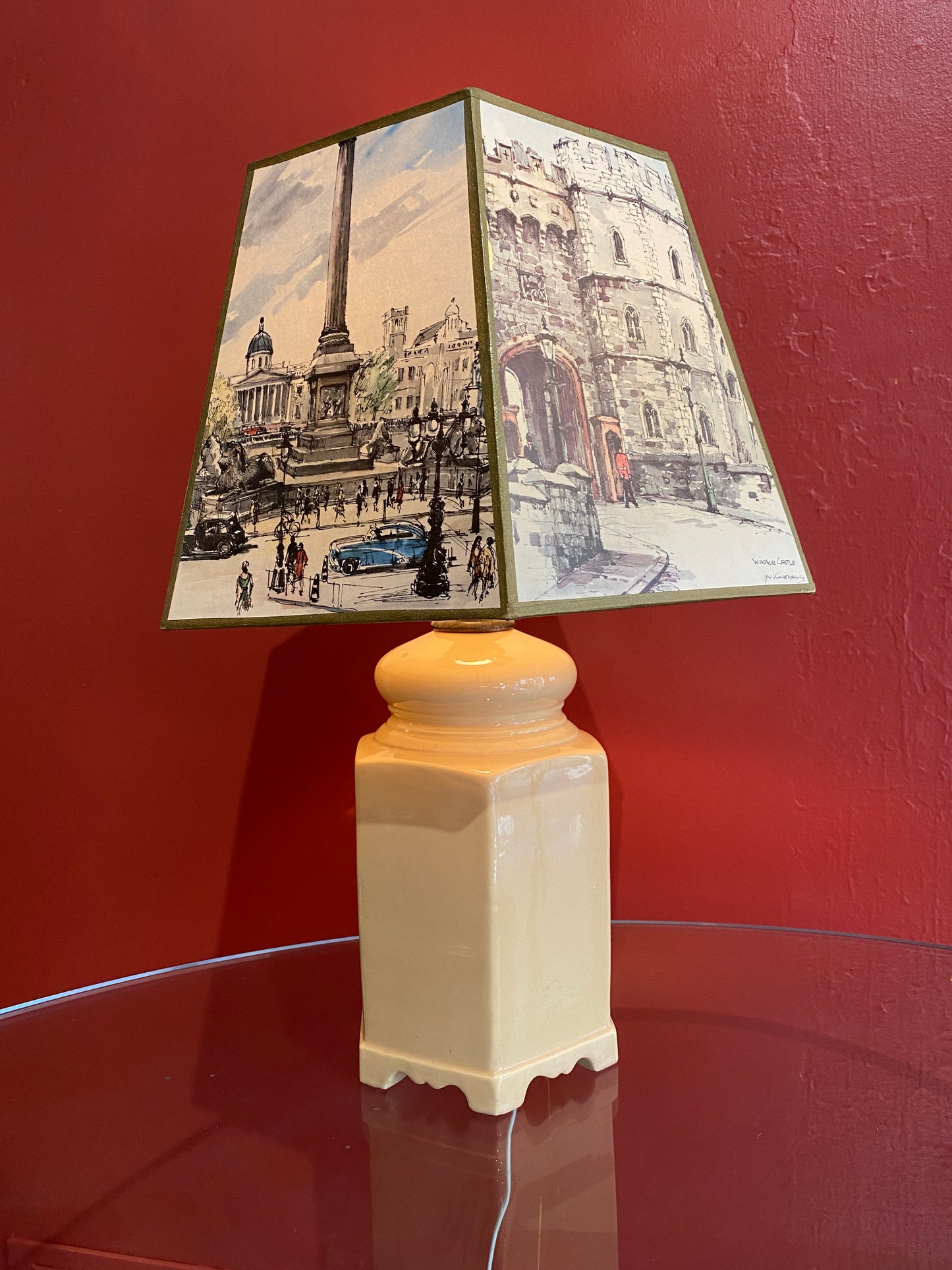 Vintage London Postcard Lamp All Orignal Vintage