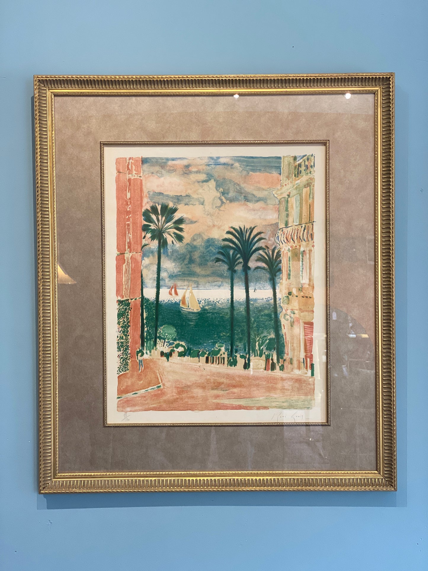RARE Vintage Rene Lenig Lithograph Found at Studio Maxxima
