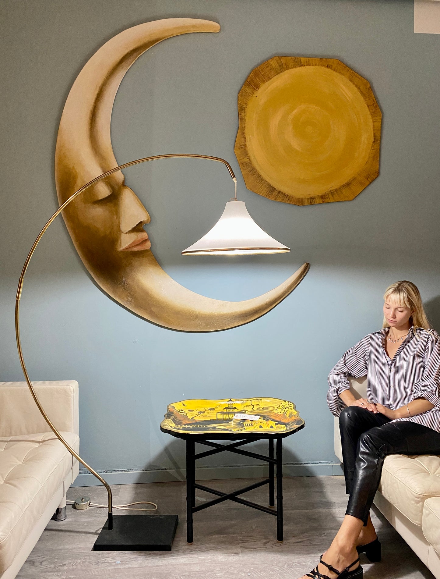 MCM Standing Arc Lamp
