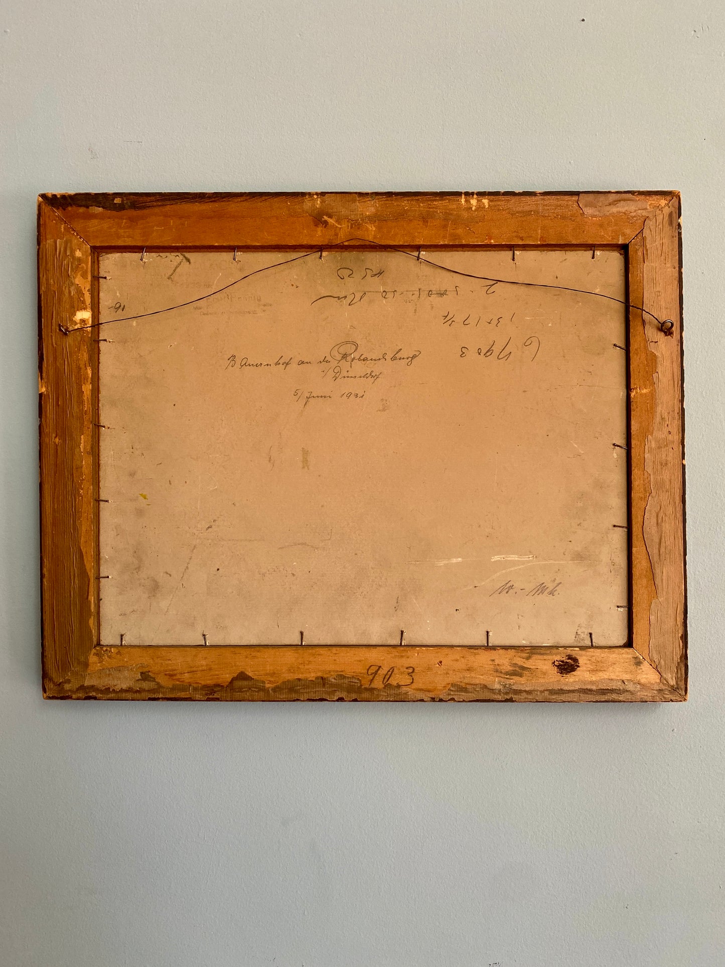 Original 1931 Painting of a Summer House