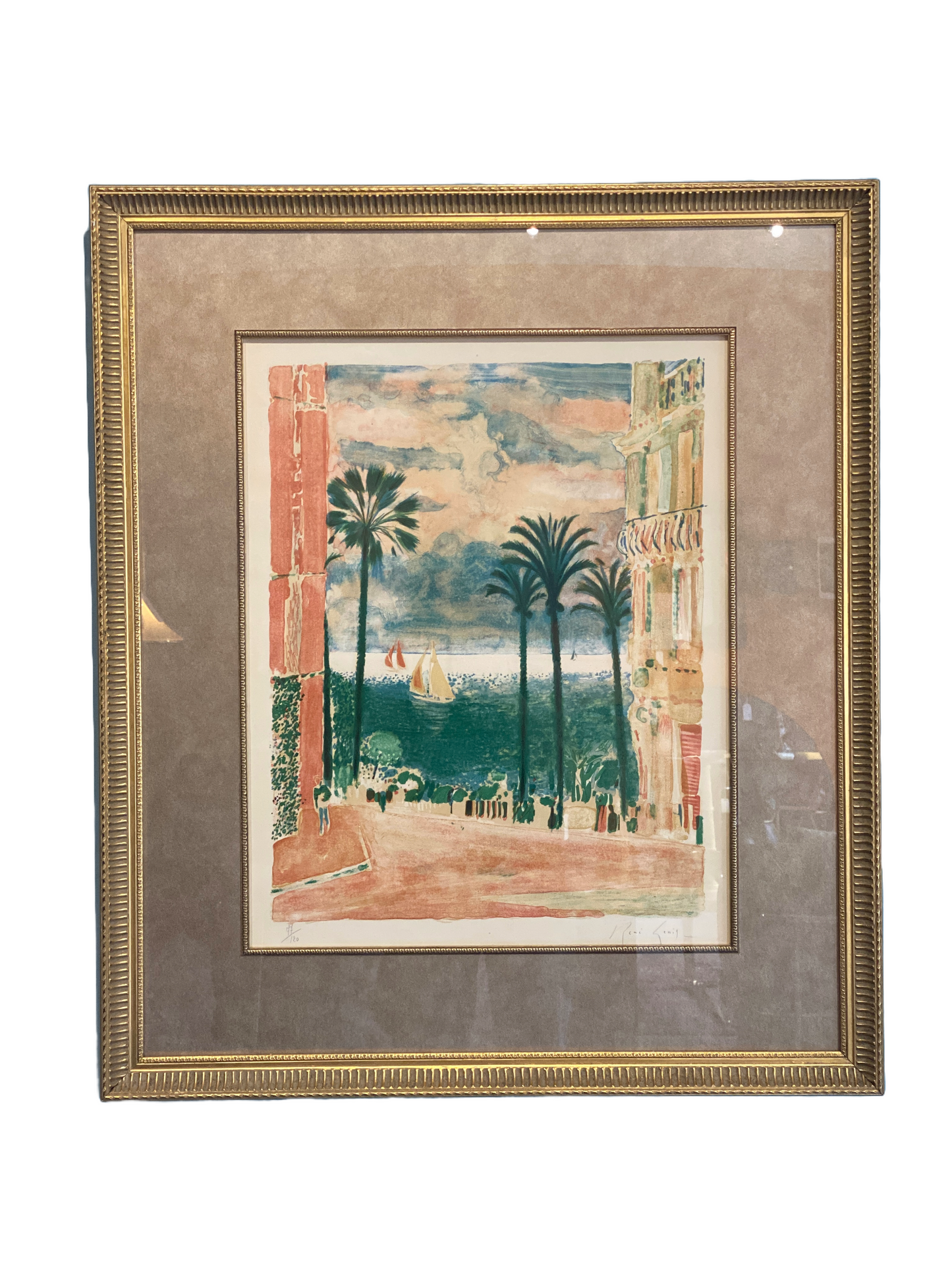 RARE Vintage Rene Lenig Lithograph Found at Studio Maxxima