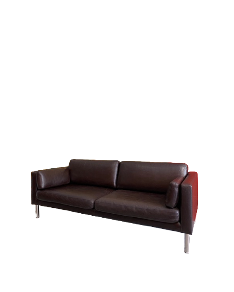 Faux Leather Chocolate Sofa At Studio Maxxima 80s vibes