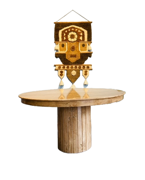 Studio Maxxima Italian Travertine Table 1980s Beauty Vintage Very Rare Decor Studio Maxxima