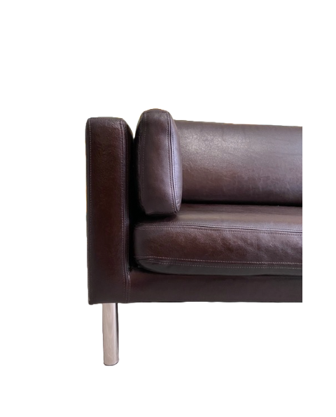 Faux Leather Chocolate Sofa At Studio Maxxima 80s vibes