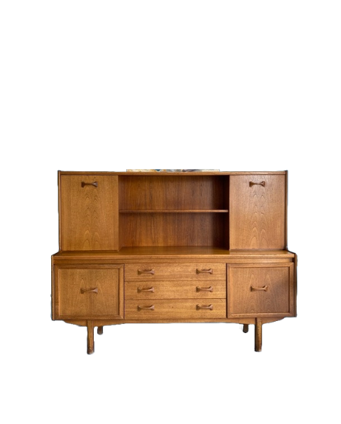 1970s Vintage Oak Wall Unit