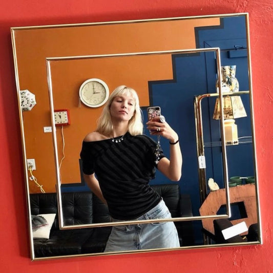 1980s Double Mirror