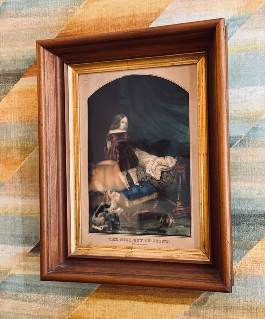 Vintage Print "The Nose out of Joint"