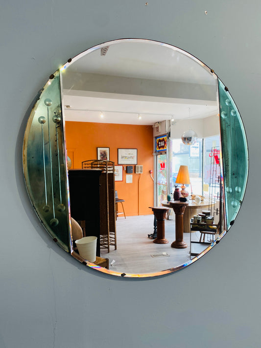 Art Deco Round Mirror