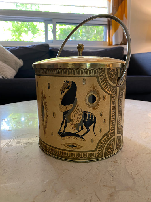 1980s Greek Style Brass Ice Bucket