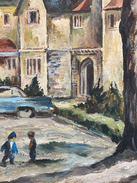 Louis Dobry Houses on Russell Hill Road circa 1960 Signed by the artist