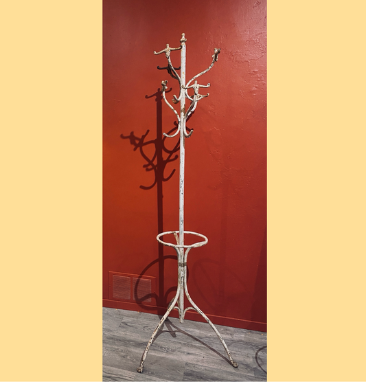 Antique Iron Coat & Umbrella Stand